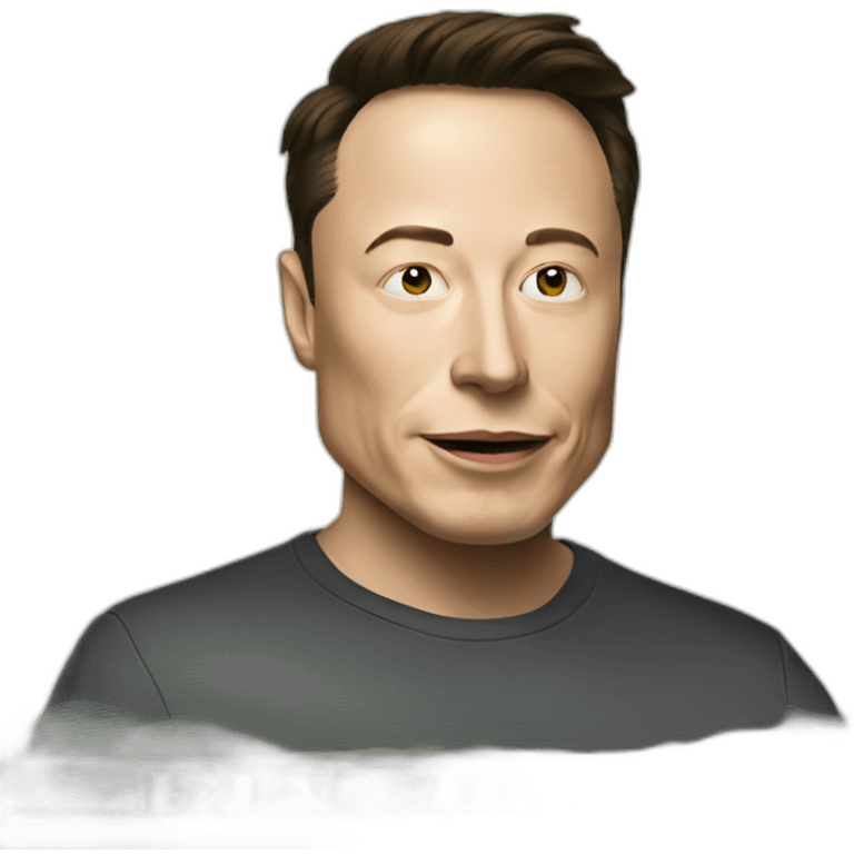 Money with elon musk face emoji