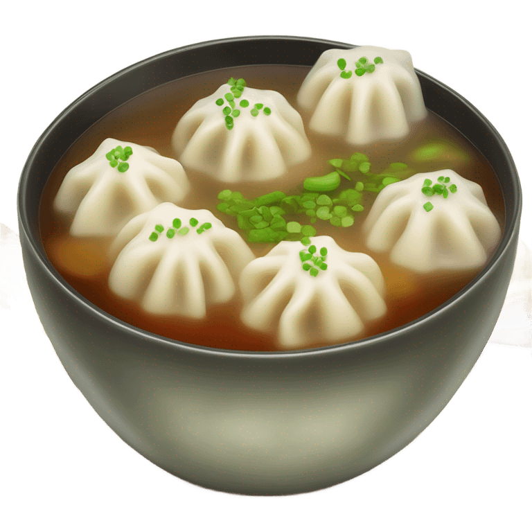 Dumpling soup emoji