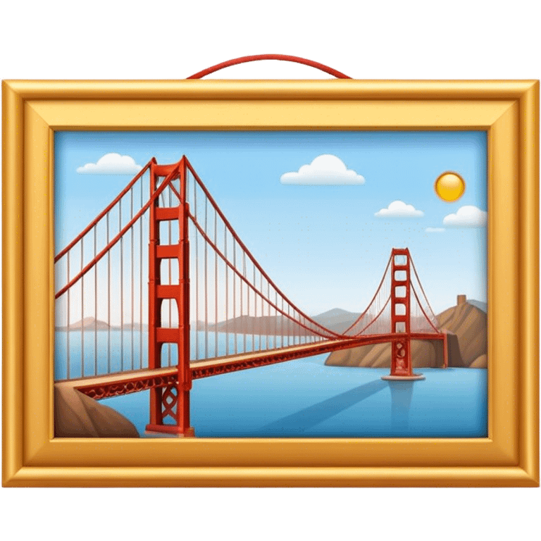 Cinematic Realistic Golden Gate Bridge Emoji emoji