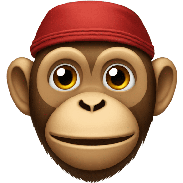 Monkey with a fez emoji