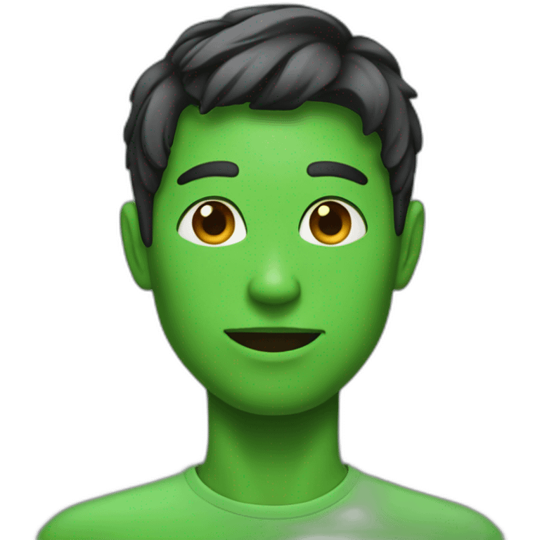 default emojis green skin emoji