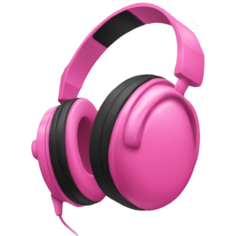 Pink headphones emoji