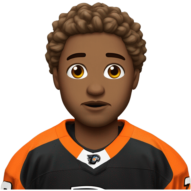 Philadelphia Flyers player crying emoji