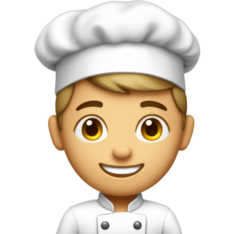 Handsome chef boy emoji