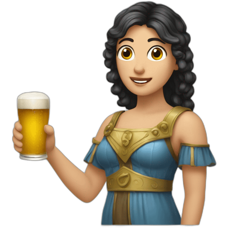 athéna avec bierre emoji