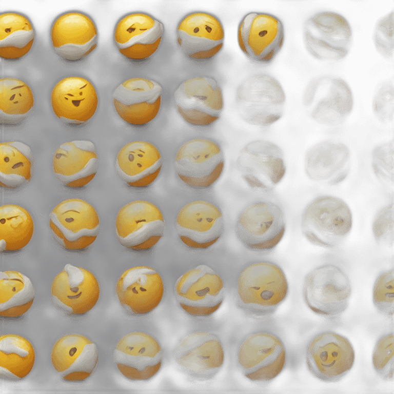 Glace 15 boules emoji