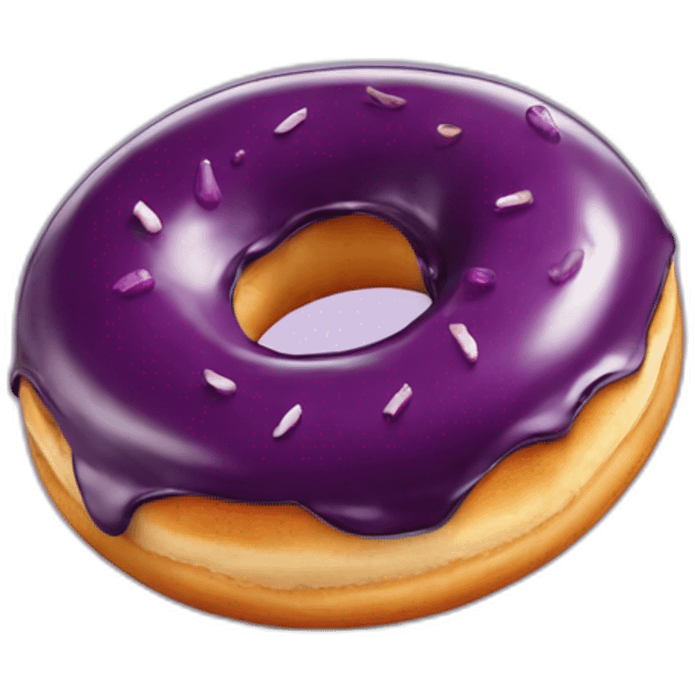 Aubergine dans un donut emoji