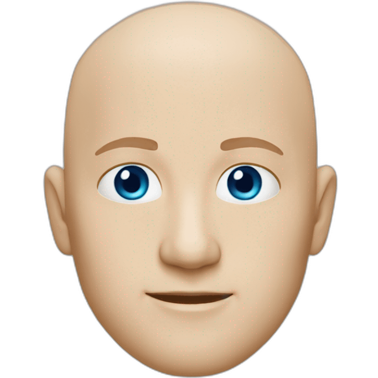 white bald man, blue eyes, sharp chin emoji