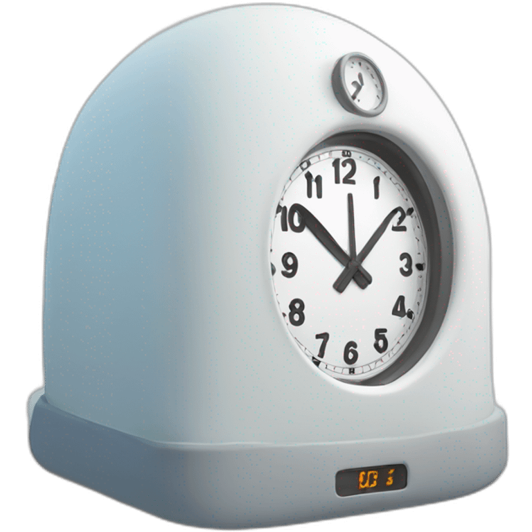 timer clock in igloo big emoji