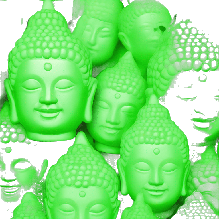 Bouddha uranium glass emoji