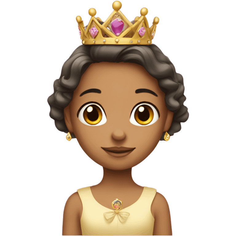 Little girl princess crown emoji