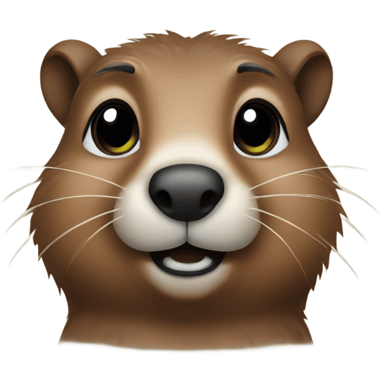 Small cute groundhog  emoji