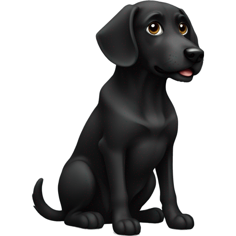 Dog black emoji