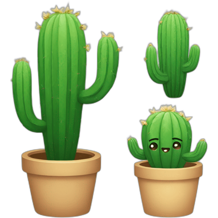 Powerpuff cactus emoji