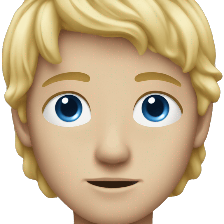 14 year old boy with blond hair and blue eyes emoji