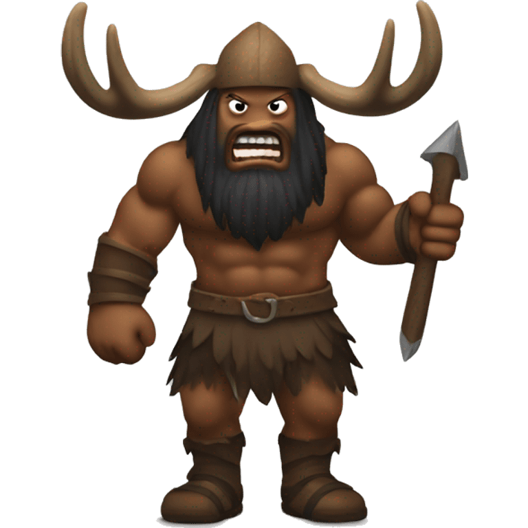 Berserker with moose head emoji