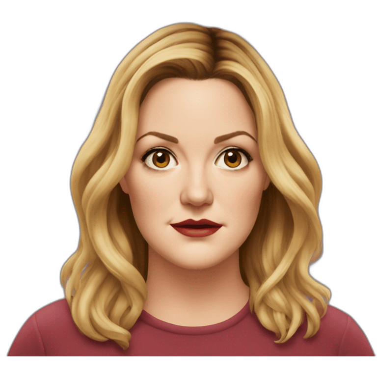 drew barrymore serious real emoji