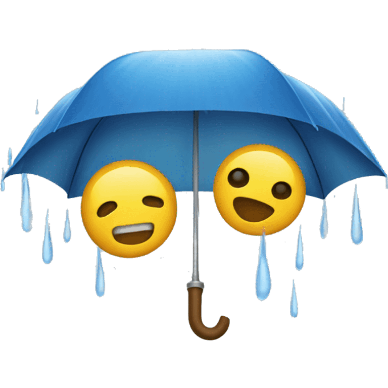 Raining  emoji