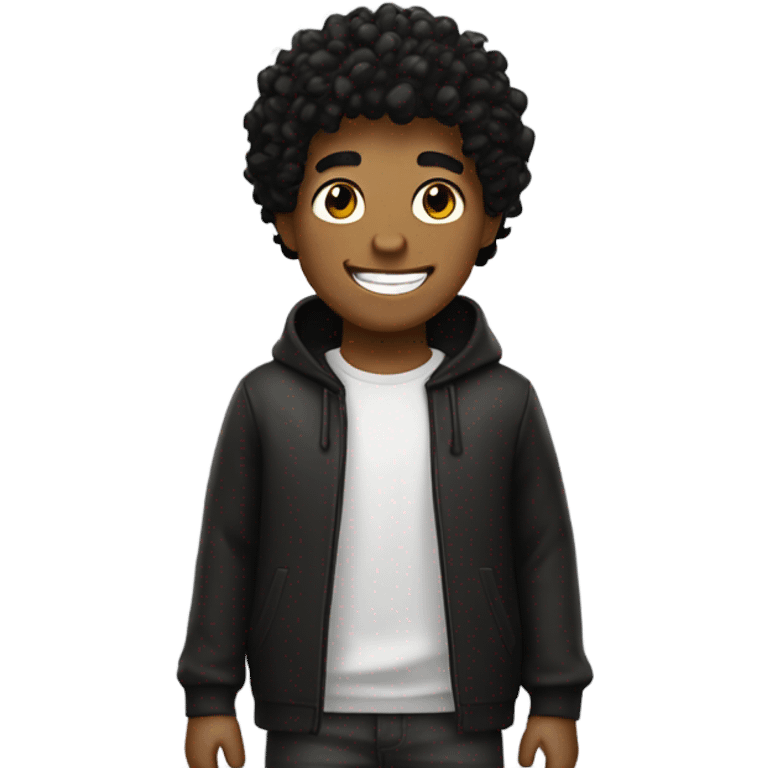 youtuber foltyn as an emoji he has curley hair he is lack he smiles a lot and he loves to play Roblox. emoji