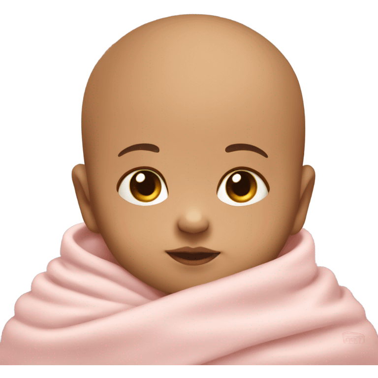 A newborn baby  with neck emoji