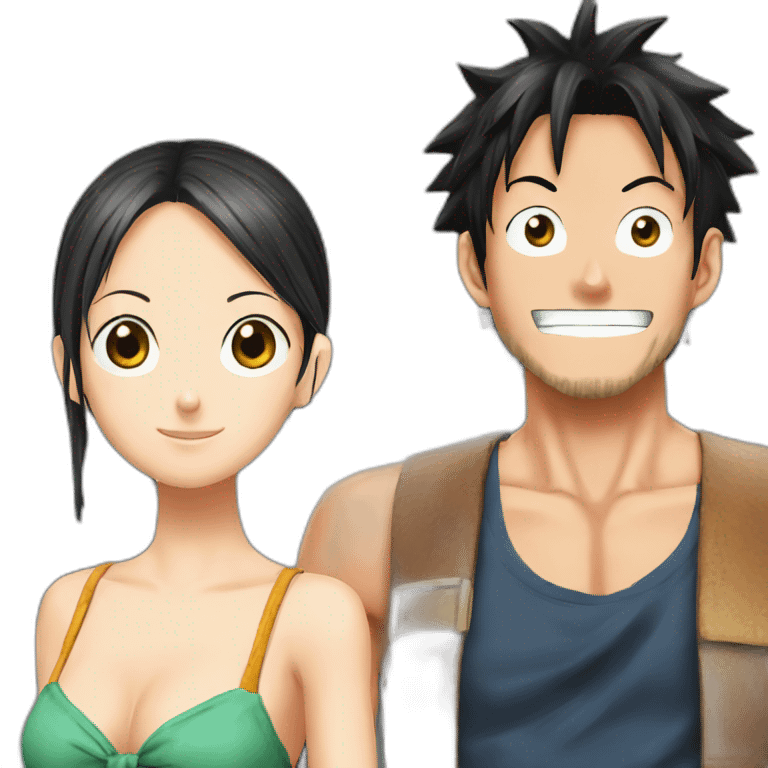 Luffy et nami emoji