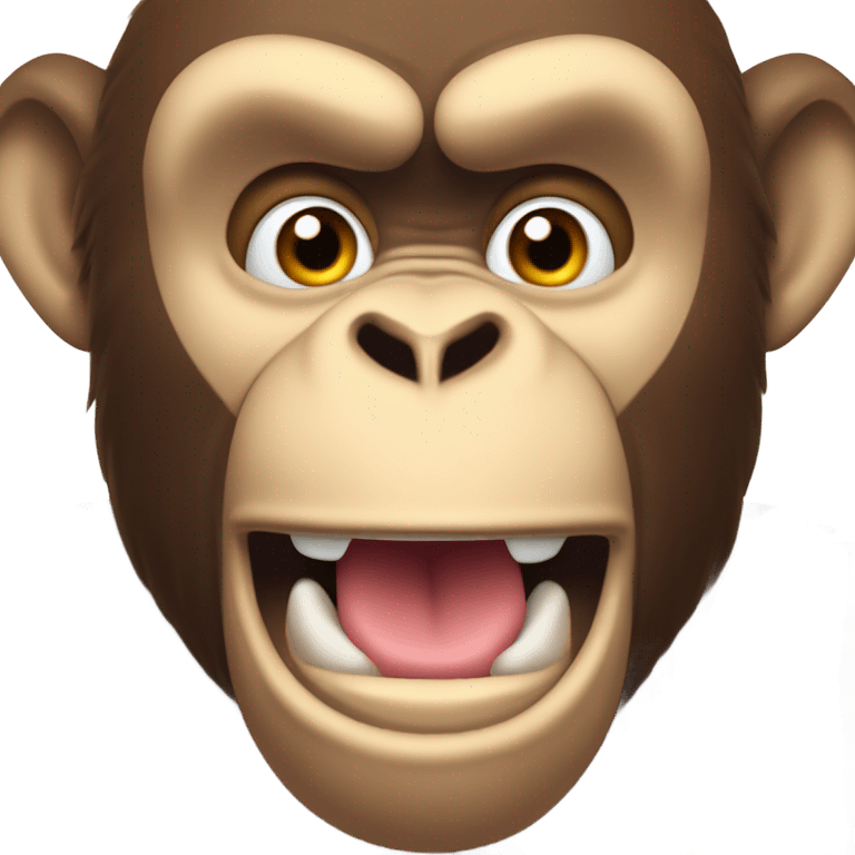 chad mewing monkey emoji