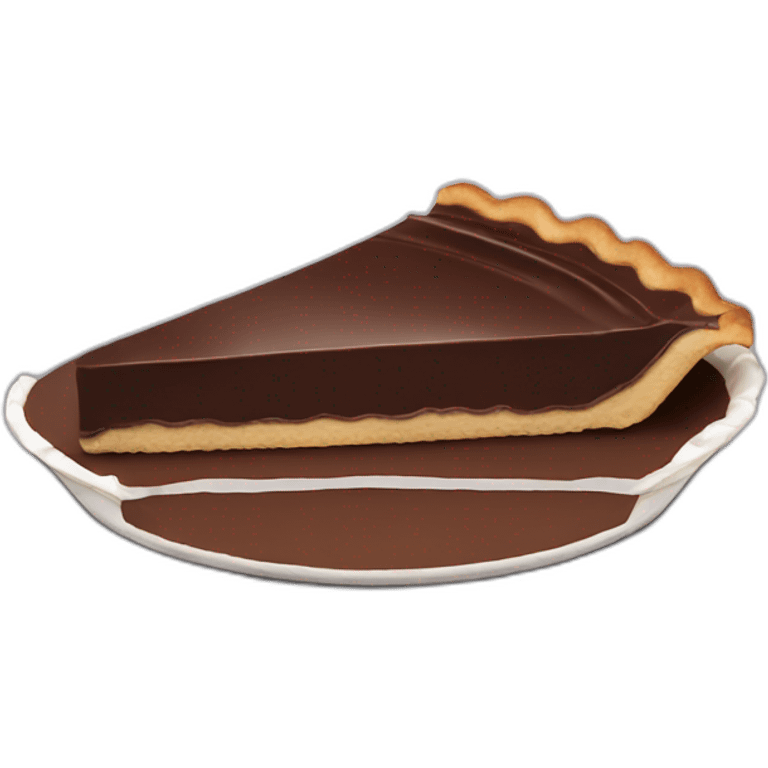 Chocolate pie emoji