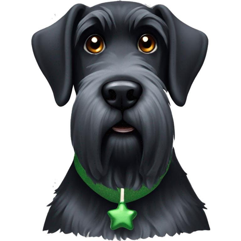 Christmas giant schnauzer  emoji