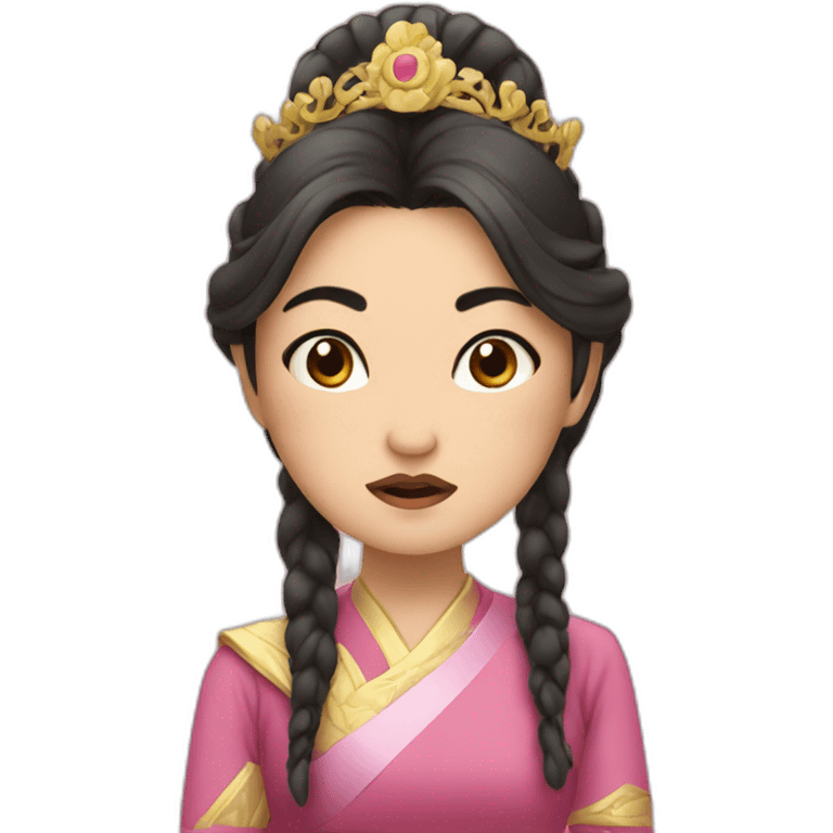 grumpy asian princess emoji