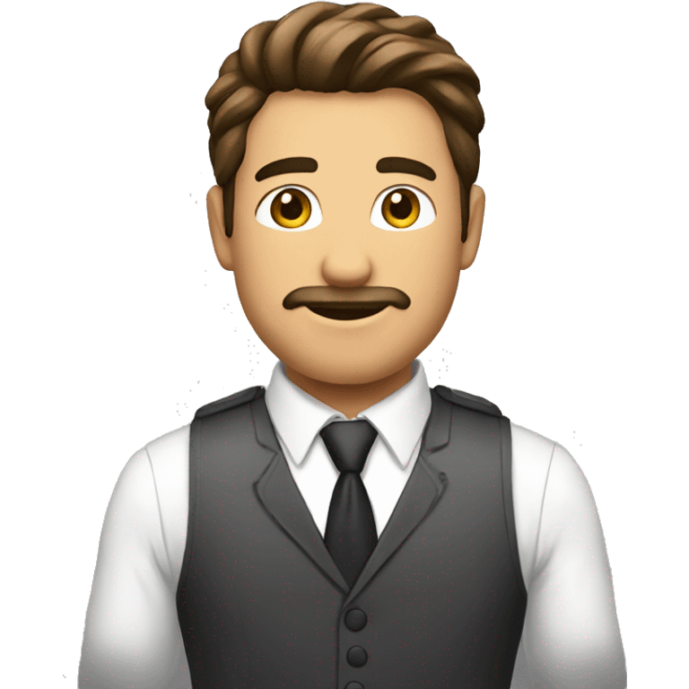 hombre con traje blanco emoji