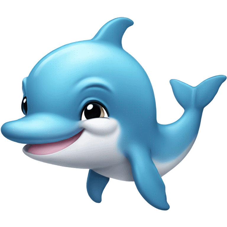 baby blue baby dolphin  emoji