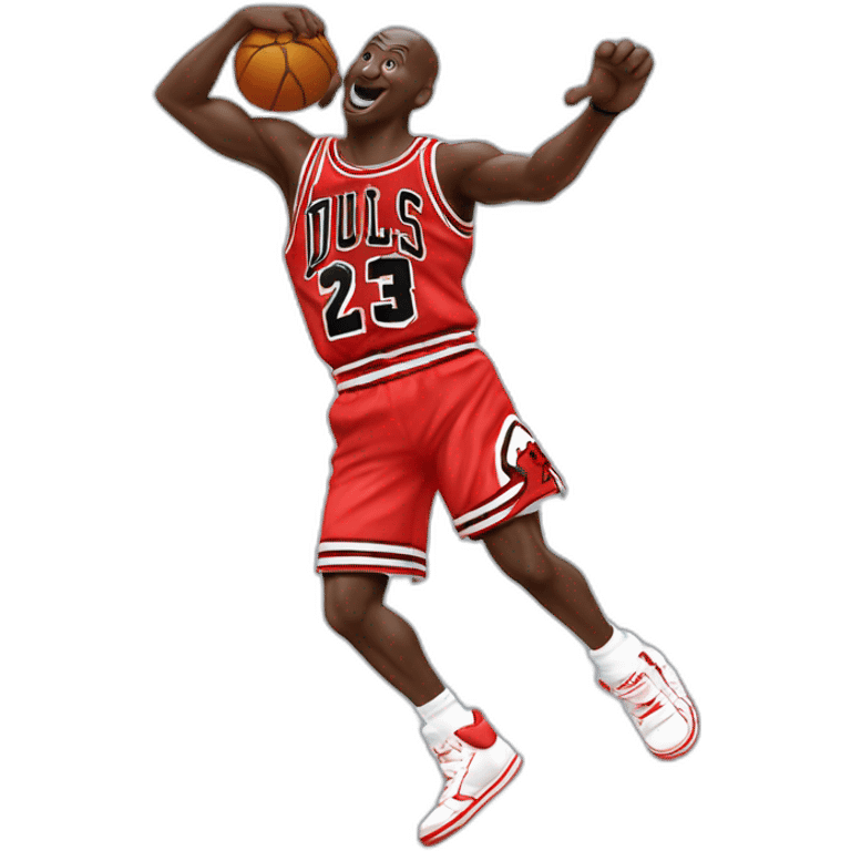 Micheal Jordan qui fait un dab emoji