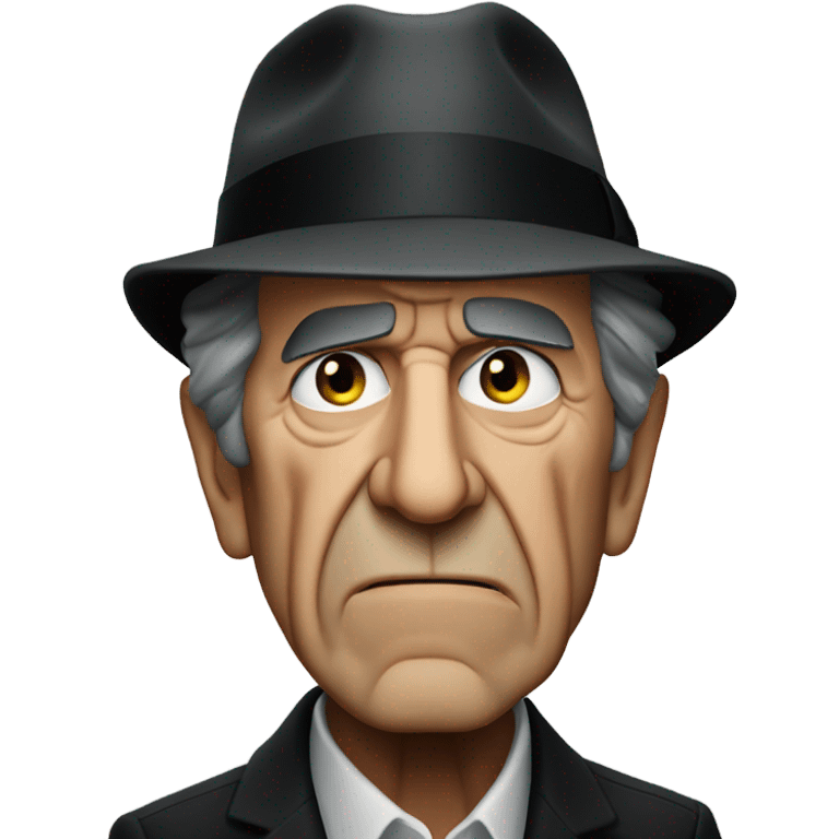 Leonard cohen very angry emoji