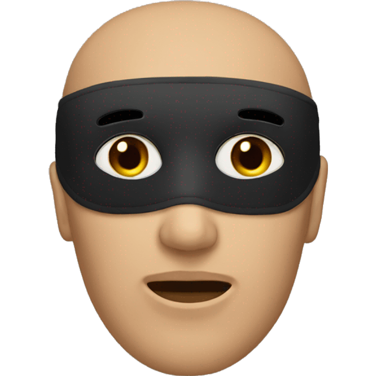 black eye mask without people emoji