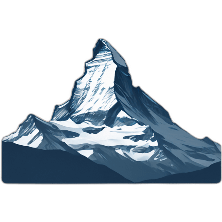 Matterhorn in rot emoji