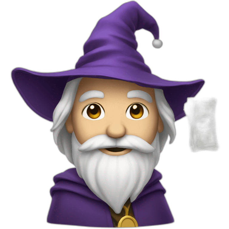 wizard with cash emoji