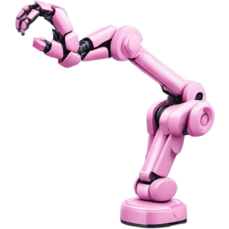 pink robotic arm emoji