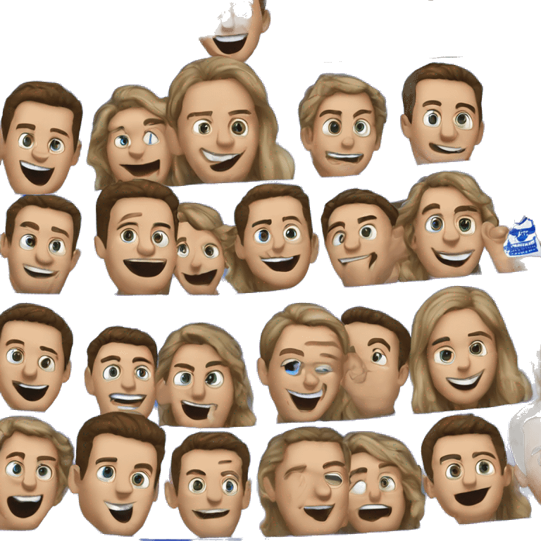 Cole Palmer celebration of Chelsea emoji