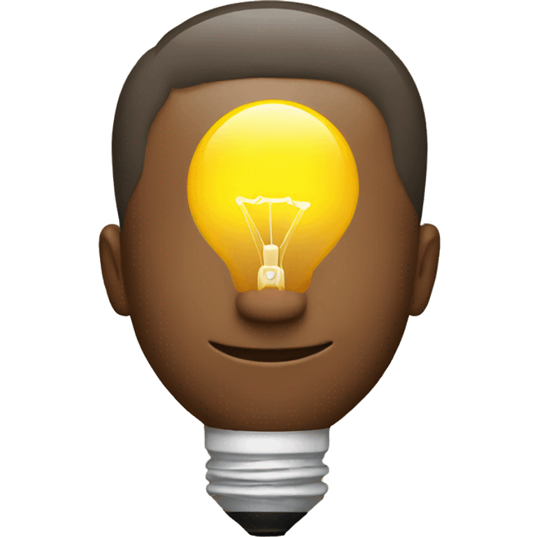  man with a light bulb emoji