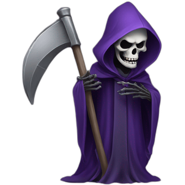 Grim reaper purple emoji