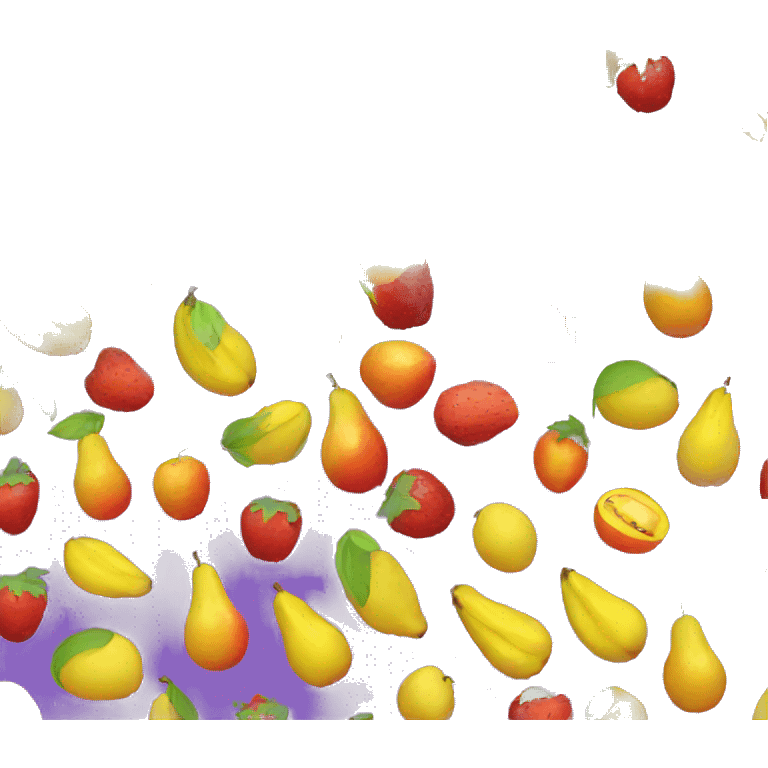 fruits in plane emoji