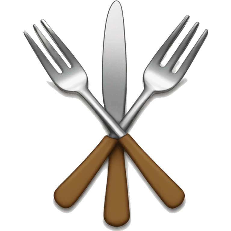 fork forking a bishop chesspiece emoji