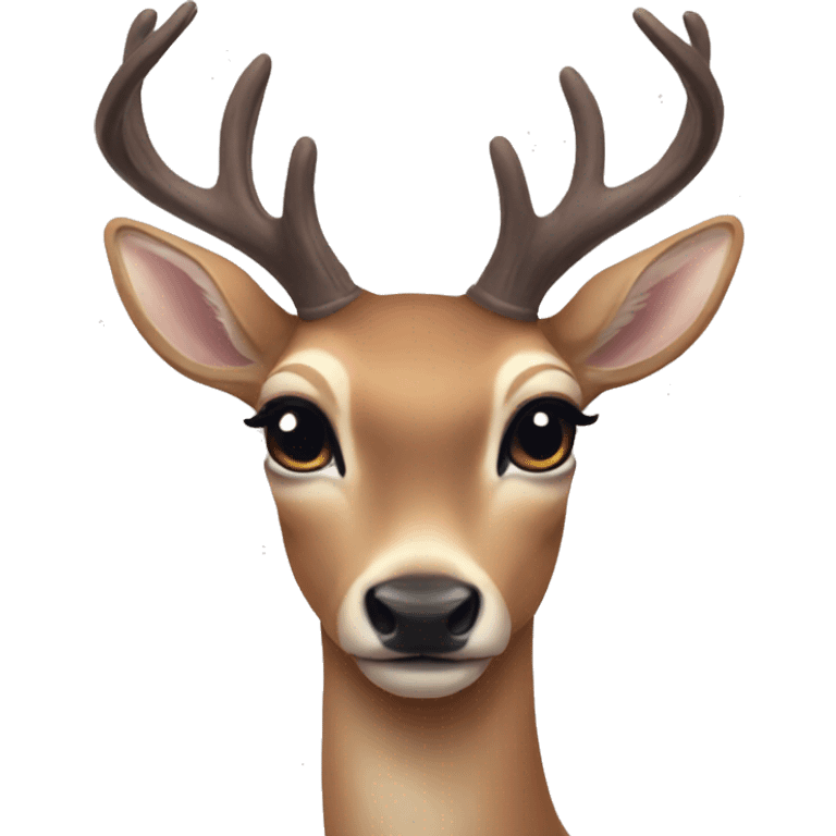 Aesthetic pretty deer emoji