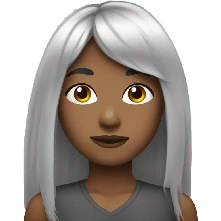 canada-girl-black-bangs long hair emoji