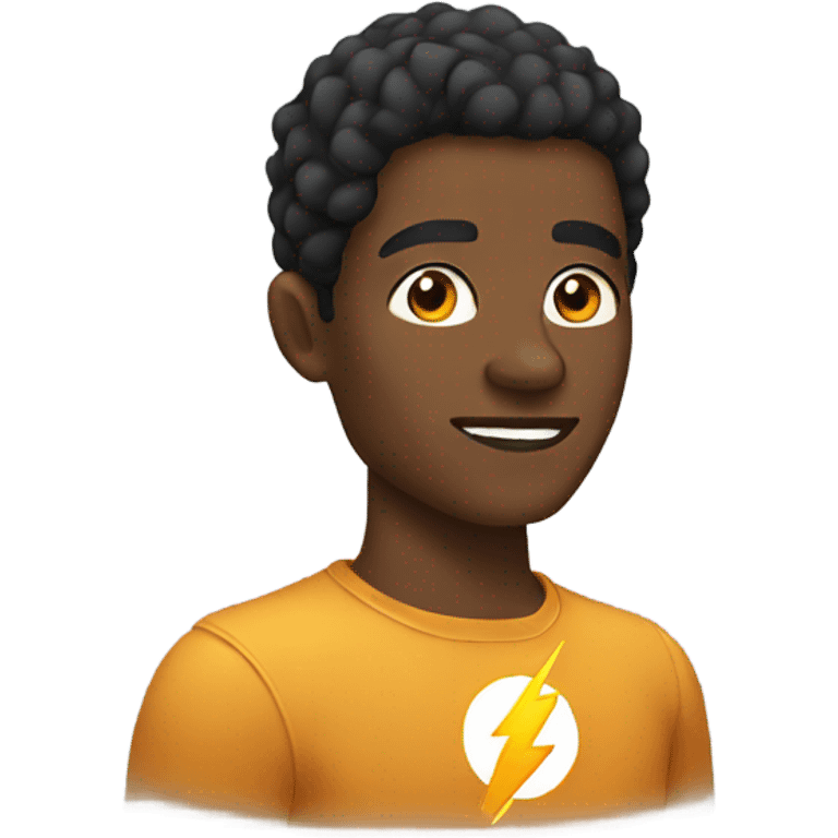 African American Flash emoji