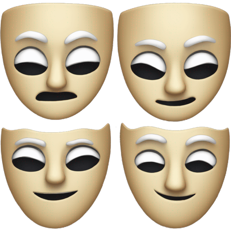 theatre masks emoji