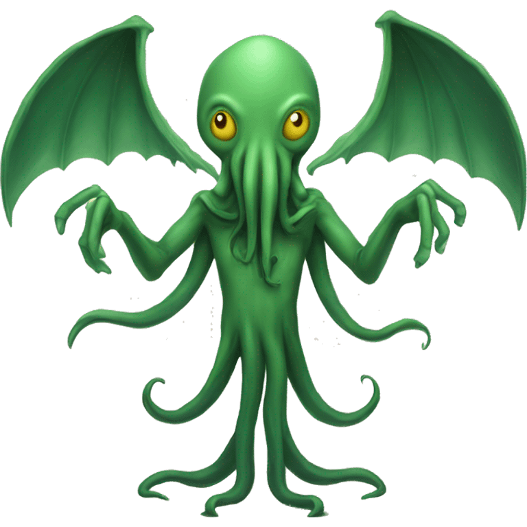 Cthulhu posing T-pose emoji