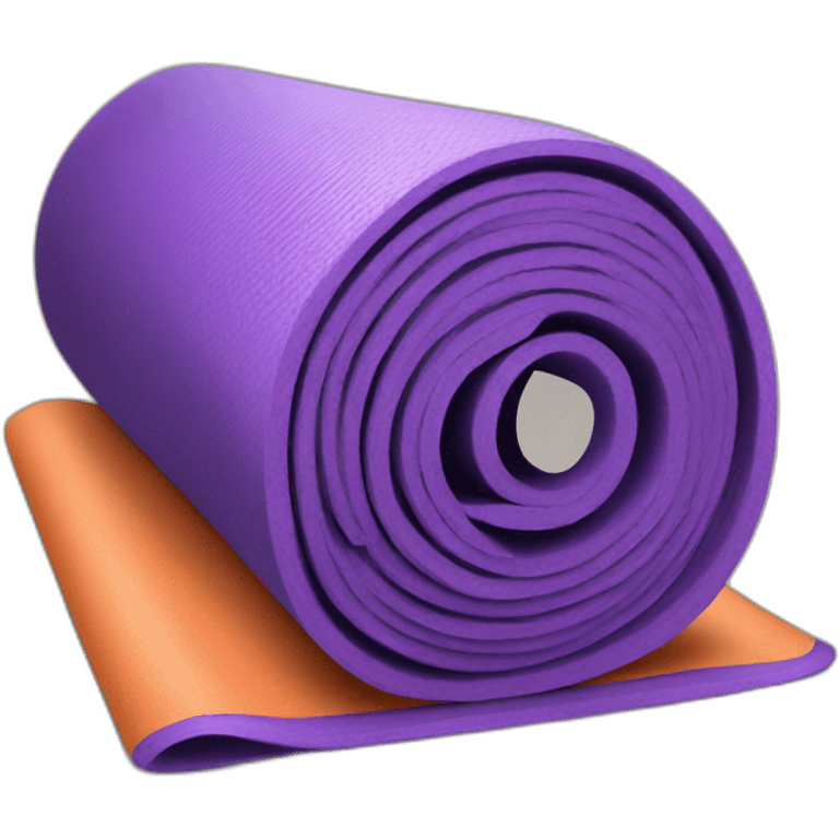 rolled yoga mat emoji