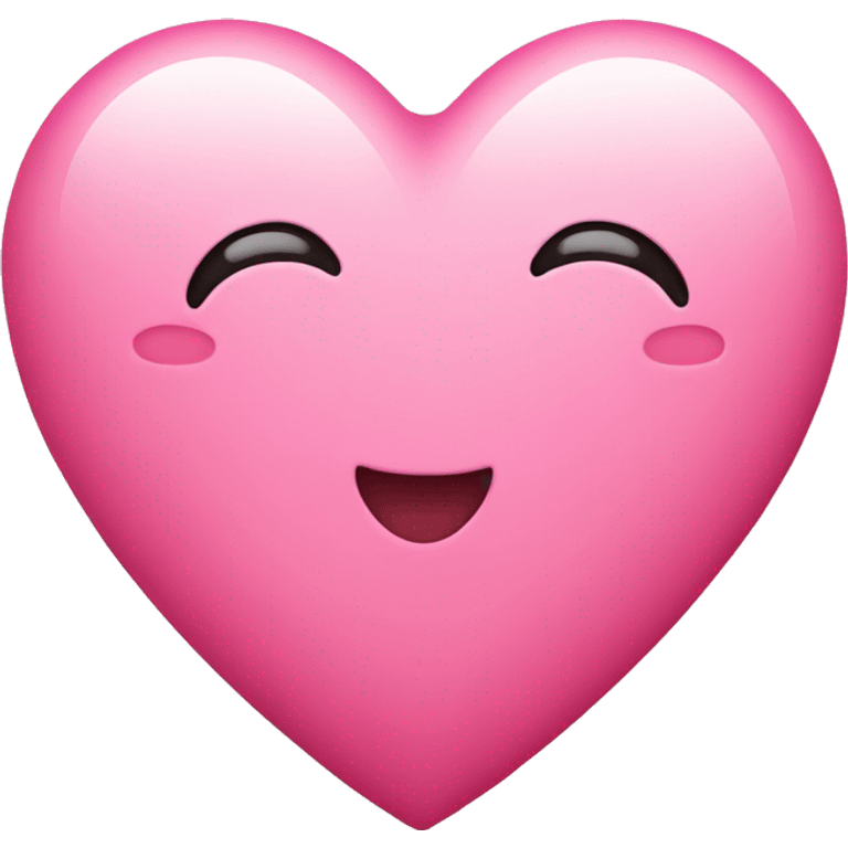 Cute pink heart emoji