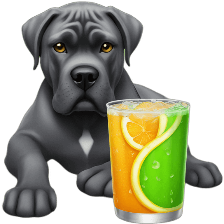 Cane corso drink fanta emoji